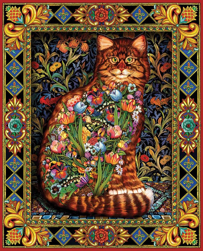Tapestry Cats - 1000pc Jigsaw Puzzle by White Mountain