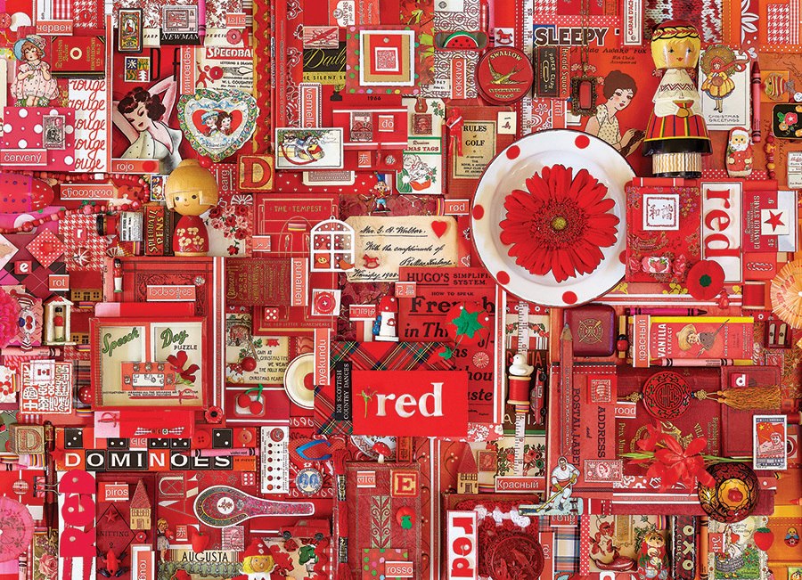 Rainbow Project: Red - 1000pc Jigsaw Puzzle by Cobble Hill