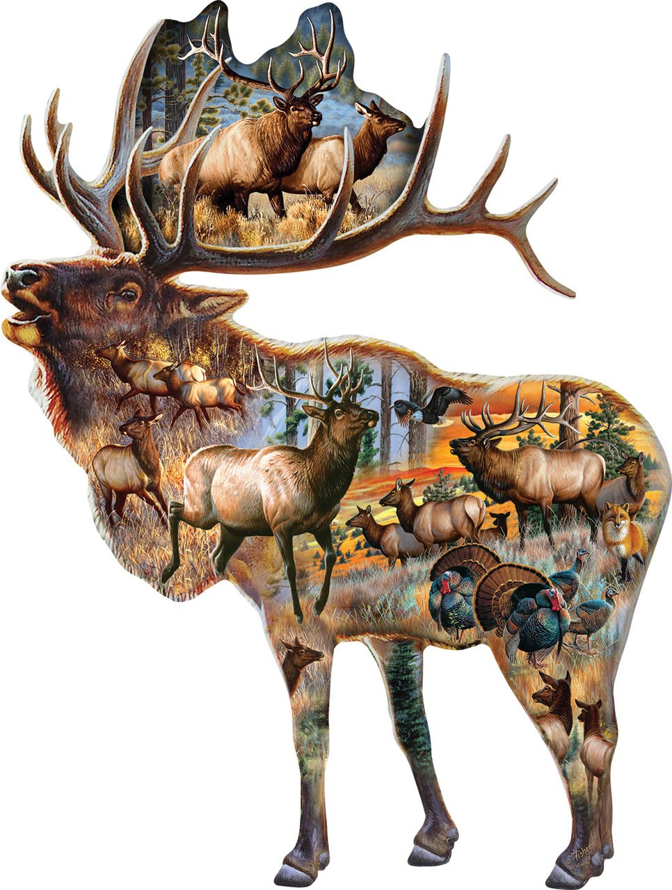 Bugle Call - 800pc Shaped Jigsaw Puzzle by SunsOut