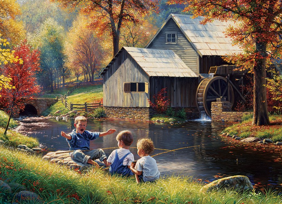 Fishy Story - 1000pc Jigsaw Puzzle by Jack Pine  			  					NEW