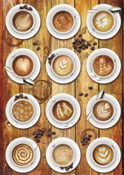 Works of Coffee Art - 1000pc Jigsaw Puzzle by Schmidt  			  					NEW