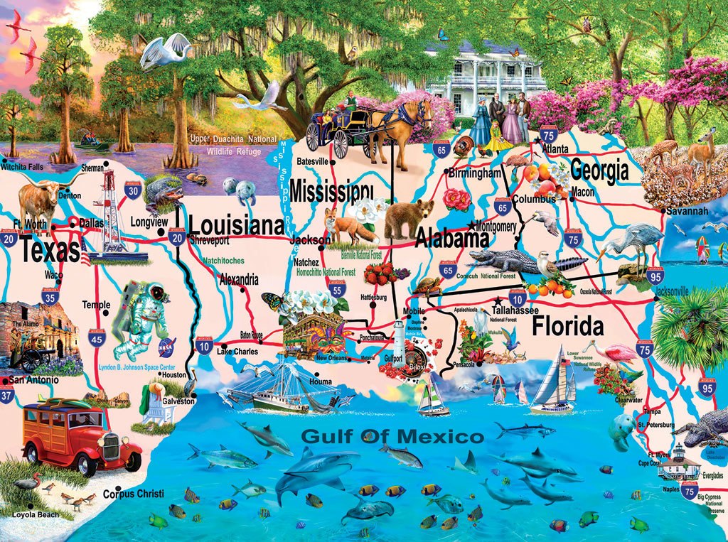 Gulf Coast - 1000pc Jigsaw Puzzle by SunsOut