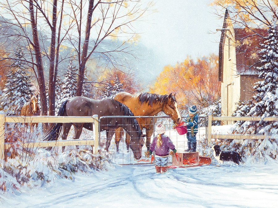 First Snow - 275pc Easy Handling Puzzle by Cobble Hill