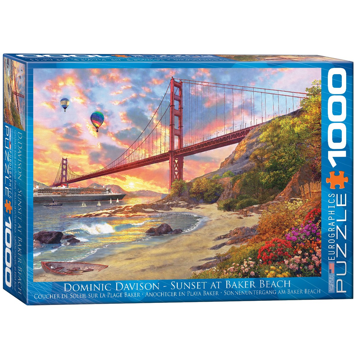 Baker Beach, California by Dominic Davison - 1000pc Jigsaw Puzzle by Eurographics