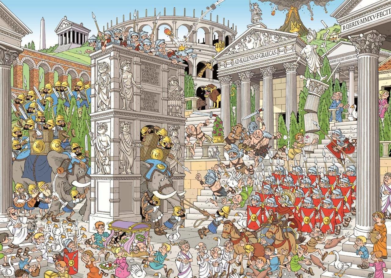 Pieces of History: The Romans - 1000pc Jigsaw Puzzle By Jumbo  			  					NEW