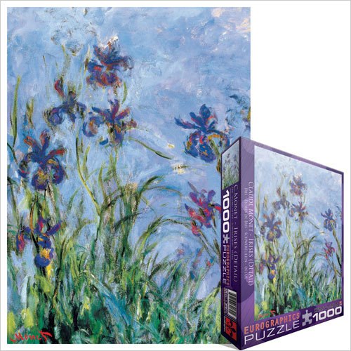 Monet: Irises - 1000pc Jigsaw Puzzle by Eurographics