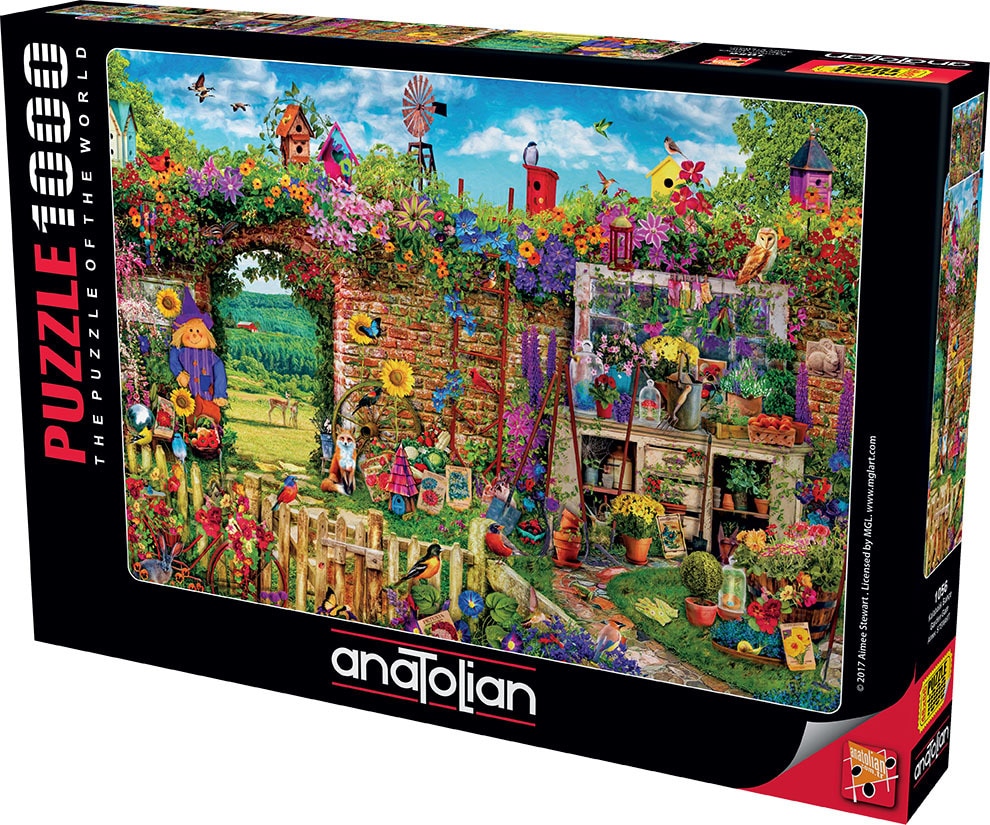Garden Gate - 1000pc Jigsaw Puzzle by Anatolian  			  					NEW - image 1