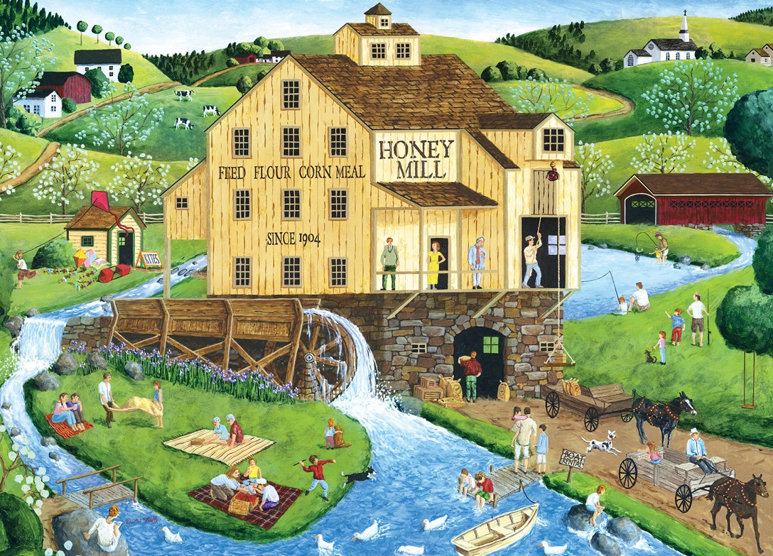 Hometown: Honey Mill - 1000pc Jigsaw Puzzle by Masterpieces