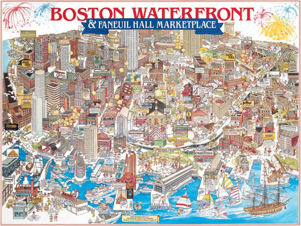 Boston, MA - 1000pc Jigsaw Puzzle by White Mountain