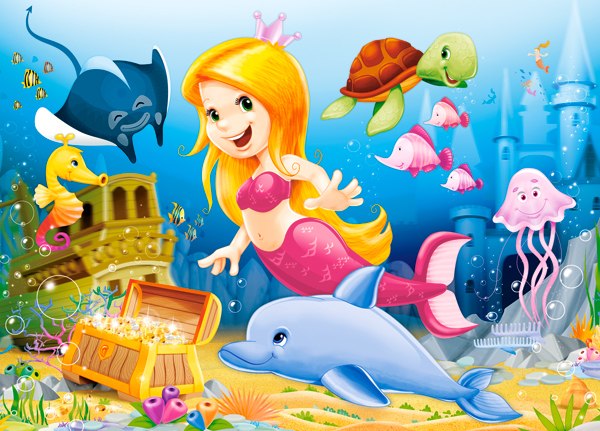 Little Mermaid - 60pc Jigsaw Puzzle By Castorland  			  					NEW