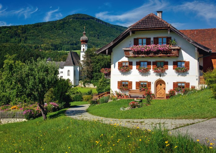 Holidays in Höglwörth Monastery, Upper Bavaria - 500pc Jigsaw Puzzle by Schmidt  			  					NEW