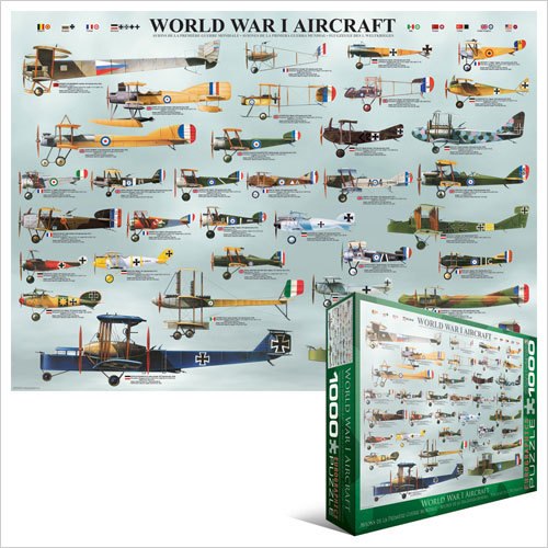 WWI Aircraft - 1000pc Jigsaw Puzzle by Eurographics