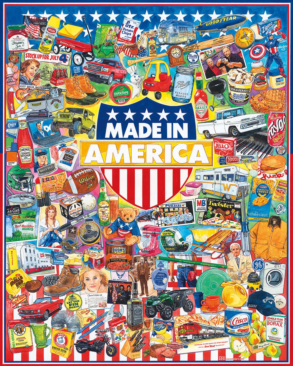 Made In America - 1000pc Jigsaw Puzzle By White Mountain