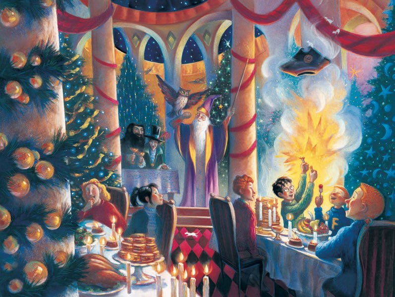 Christmas at Hogwarts 500 - 500pc Jigsaw Puzzle by New York Puzzle Company  			  					NEW