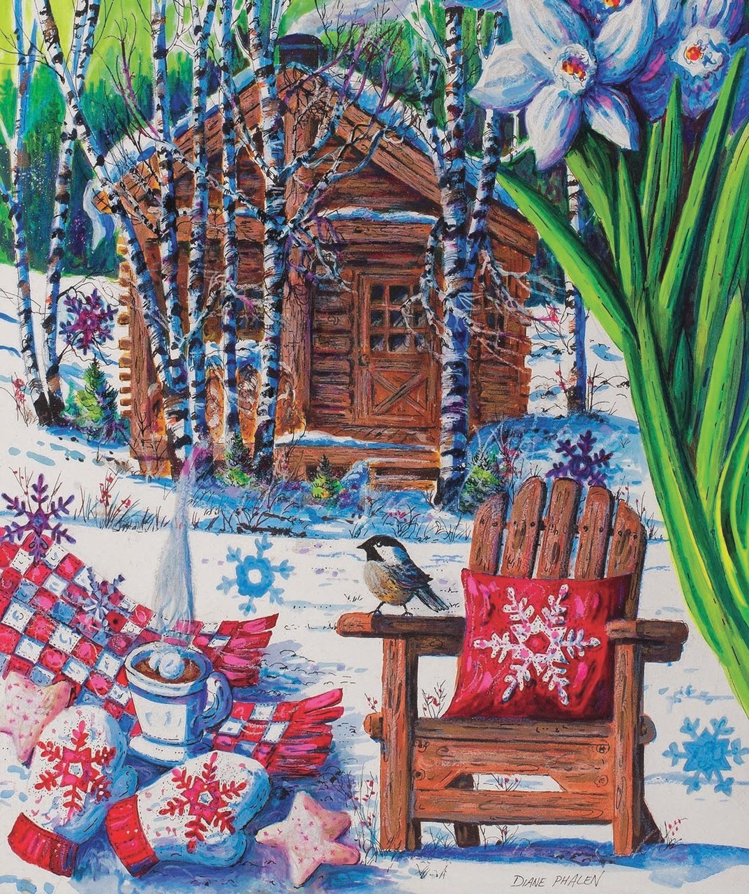 Mountain Cabin Fever - 550pc Jigsaw Puzzle by Sunsout  			  					NEW