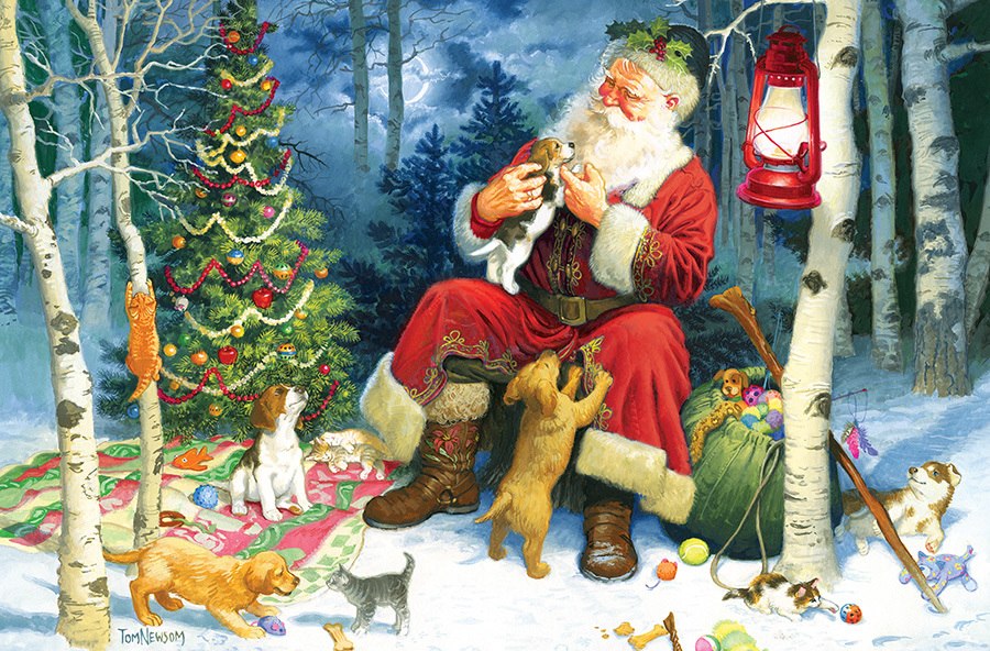 Santa's Pets - 60pc Kids Puzzle by Cobble Hill