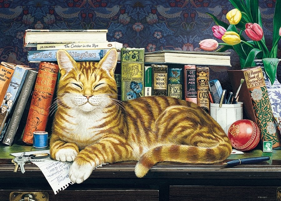 Well Read Ginger - 35pc Tray Puzzle by Cobble Hill  			  					NEW