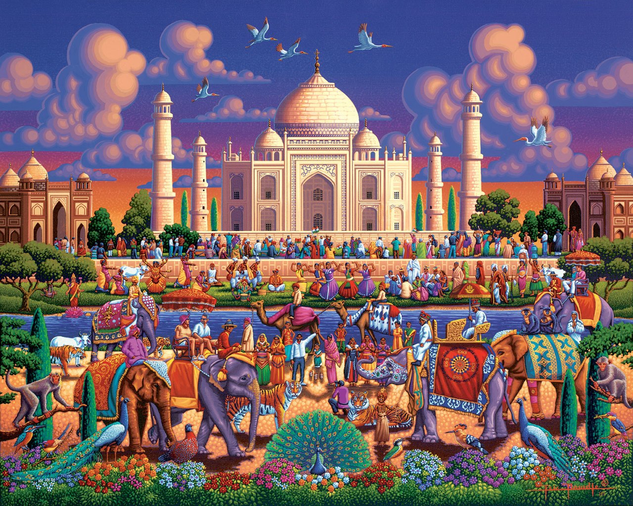 Taj Mahal - 500pc Jigsaw Puzzle by Dowdle  			  					NEW