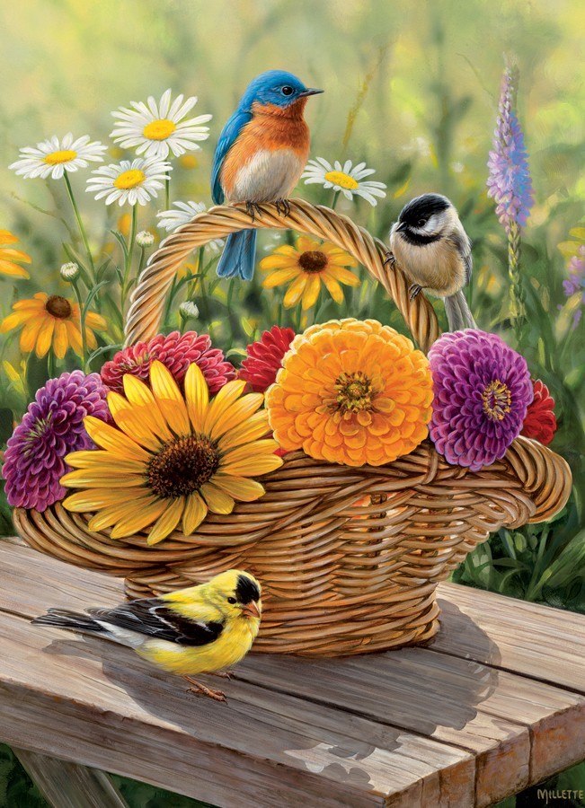 Summer Bouquet - 1000pc Jigsaw Puzzle by Jack Pine