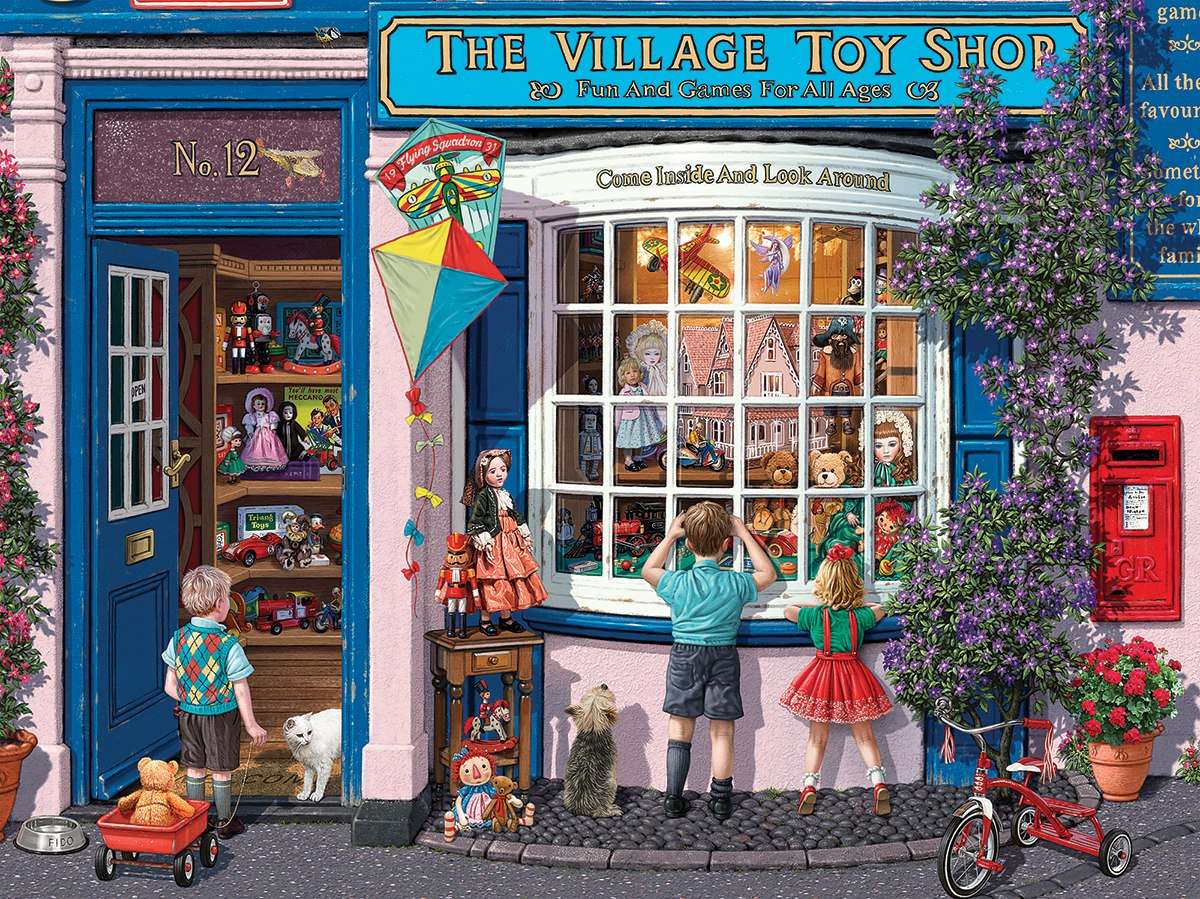 Village Toy Shop - 1000pc Jigsaw Puzzle By White Mountain