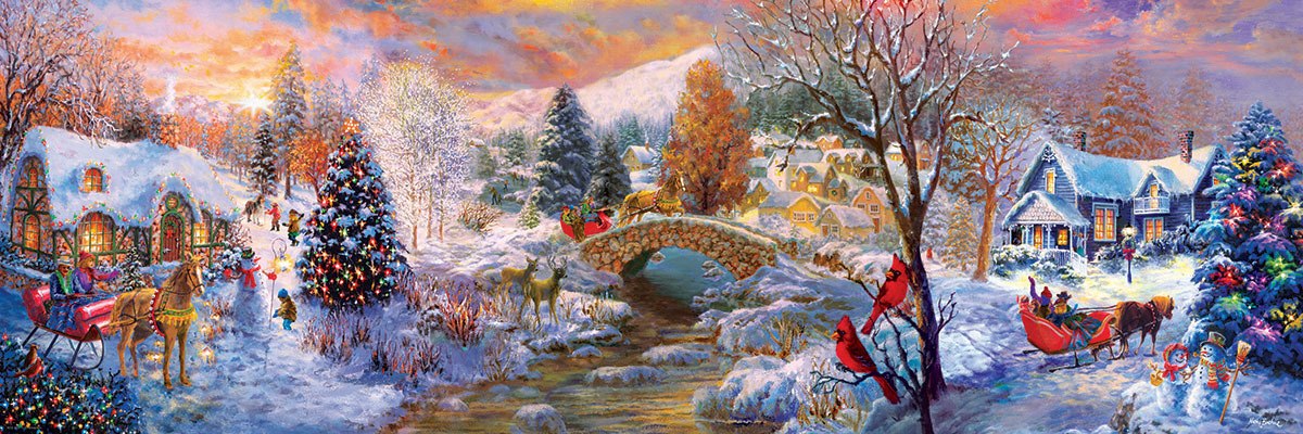 To Grandma's House We Go - 1000pc Panoramic Jigsaw Puzzle by Eurographics  			  					NEW