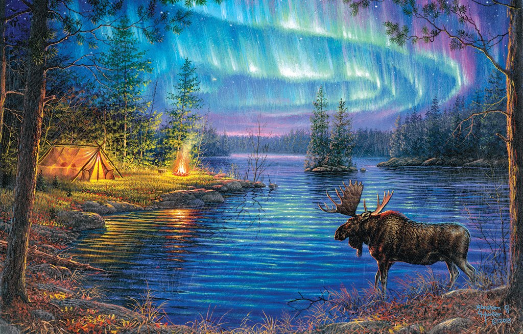 Northern Night - 1000pc Jigsaw Puzzle by SunsOut