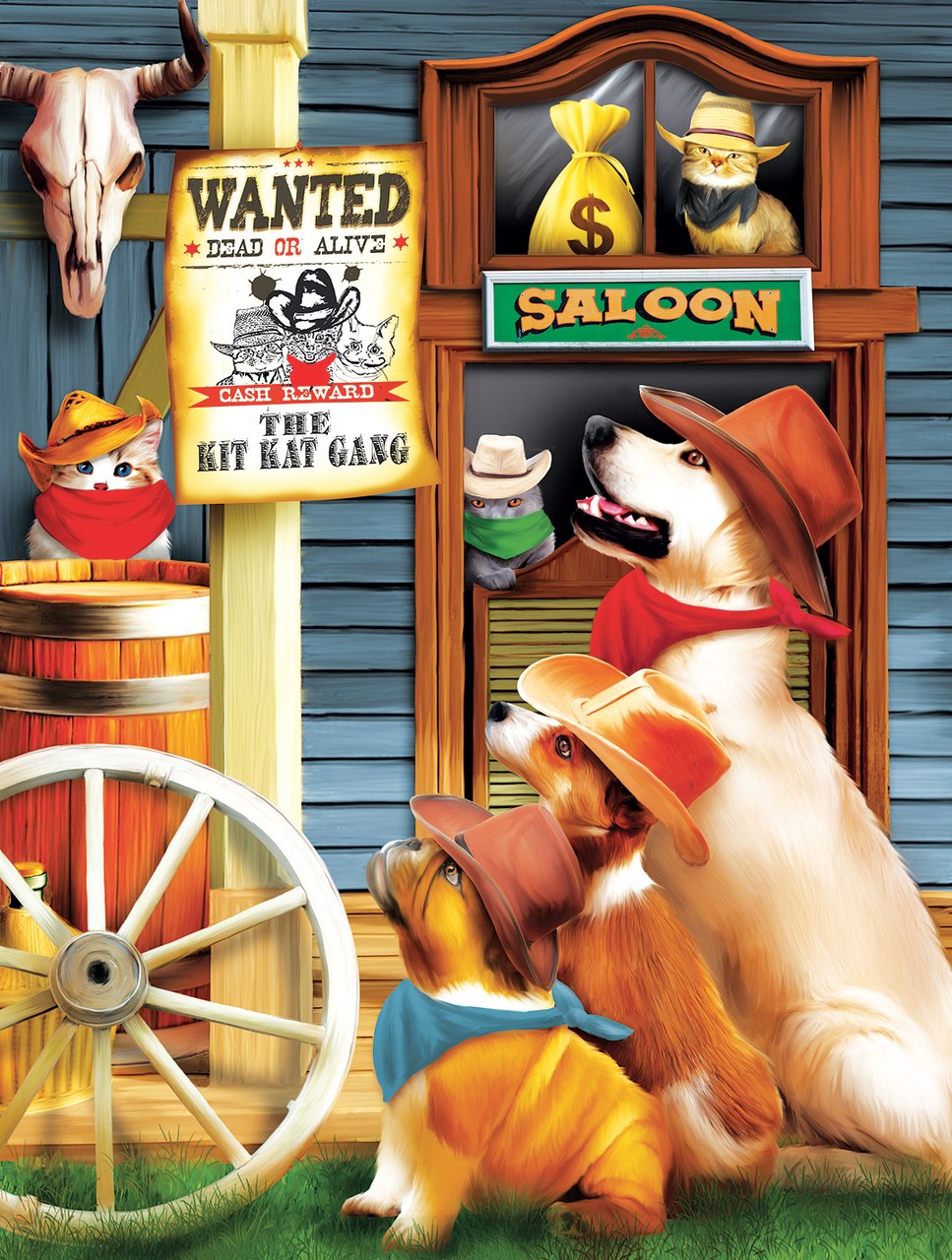 The Kit Kat Gang - 500pc Jigsaw Puzzle By Sunsout  			  					NEW