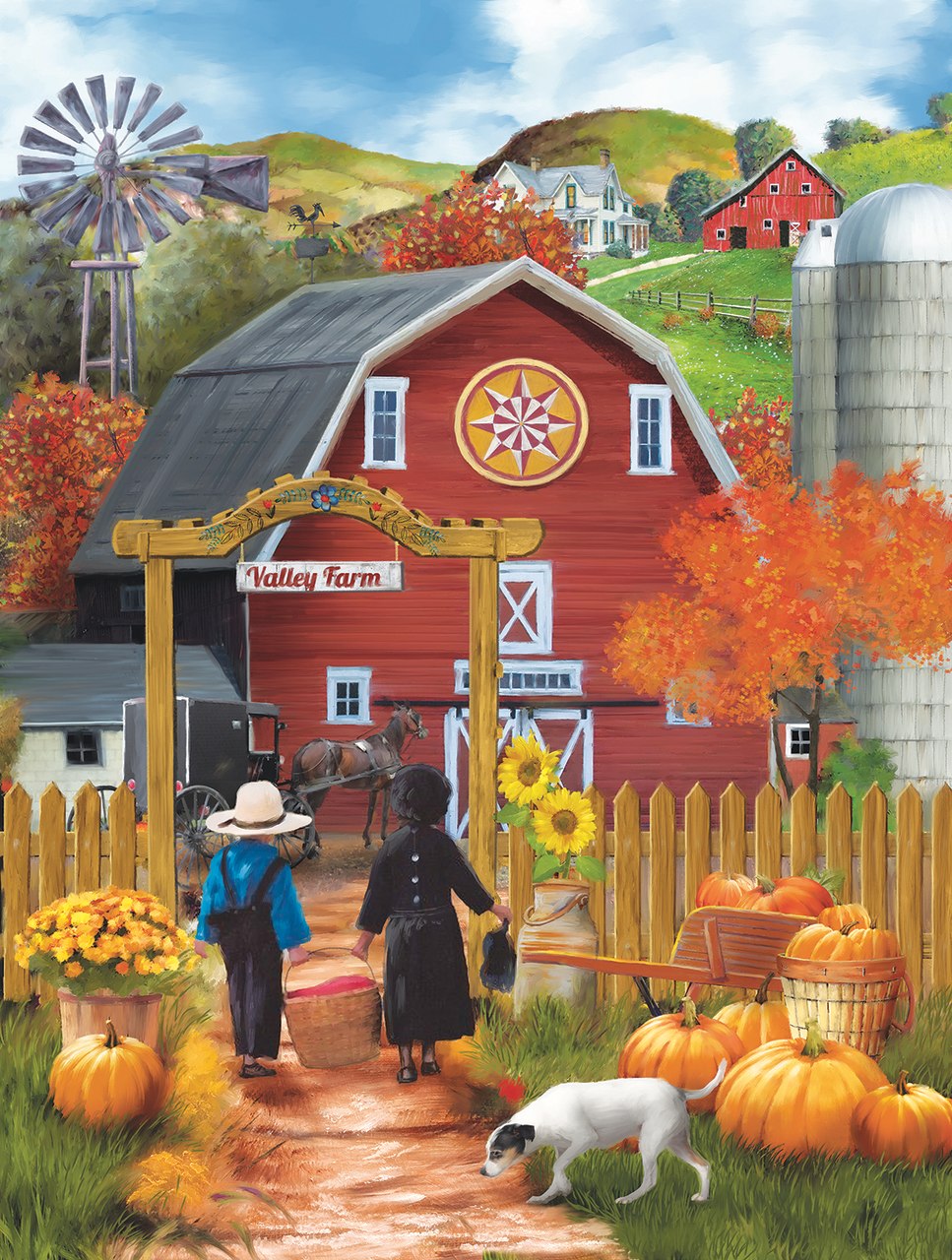 Valley Farm - 500pc Jigsaw Puzzle by Sunsout  			  					NEW