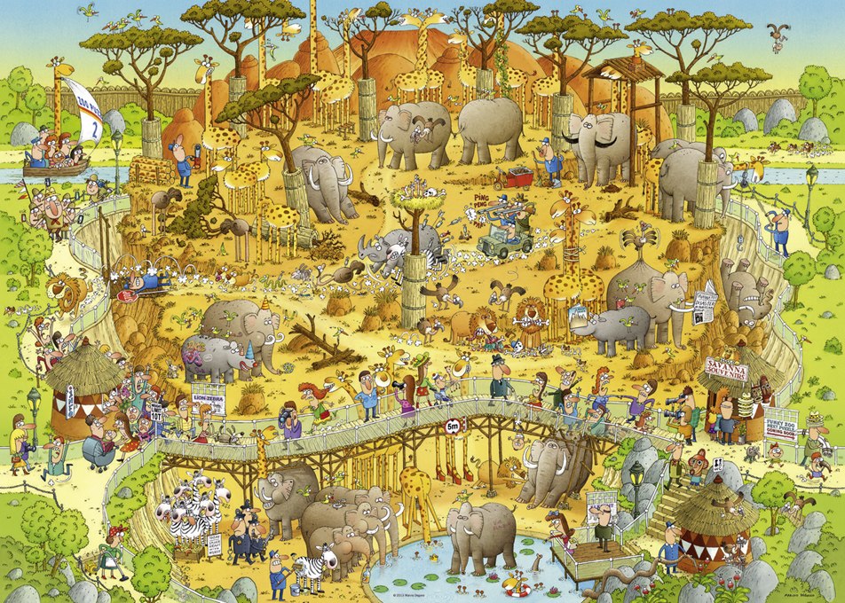African Habitat - 1000pc Jigsaw Puzzle By Heye  			  					NEW