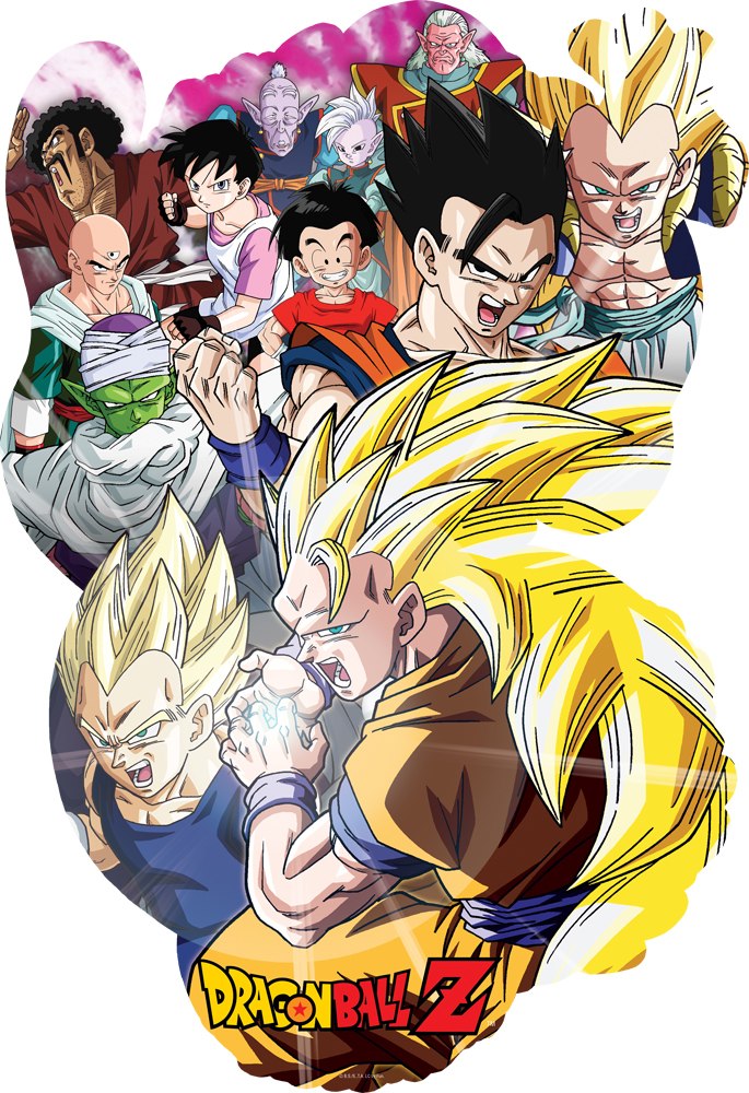Dragon Ball Z - 600pc Double-sided Shaped Jigsaw Puzzle by Aquarius  			  					NEW - image 1