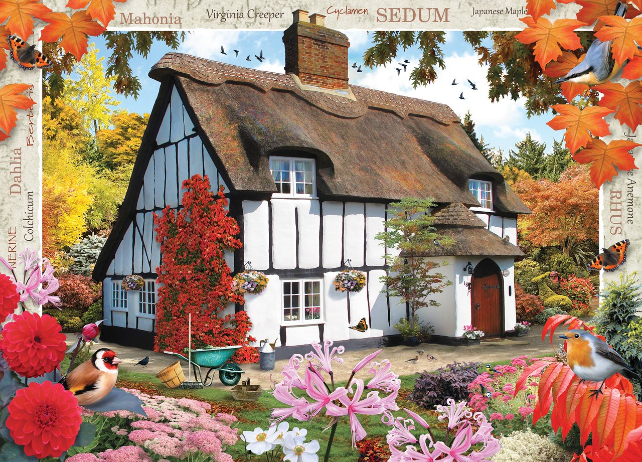 Autumn Cottage - 1000pc Jigsaw Puzzle by Masterpieces  			  					NEW