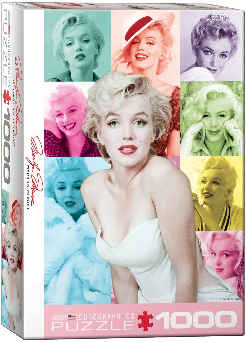 Celebrities: Marilyn Monroe -Color Portraits - 1000pc Jigsaw Puzzle by Eurographics