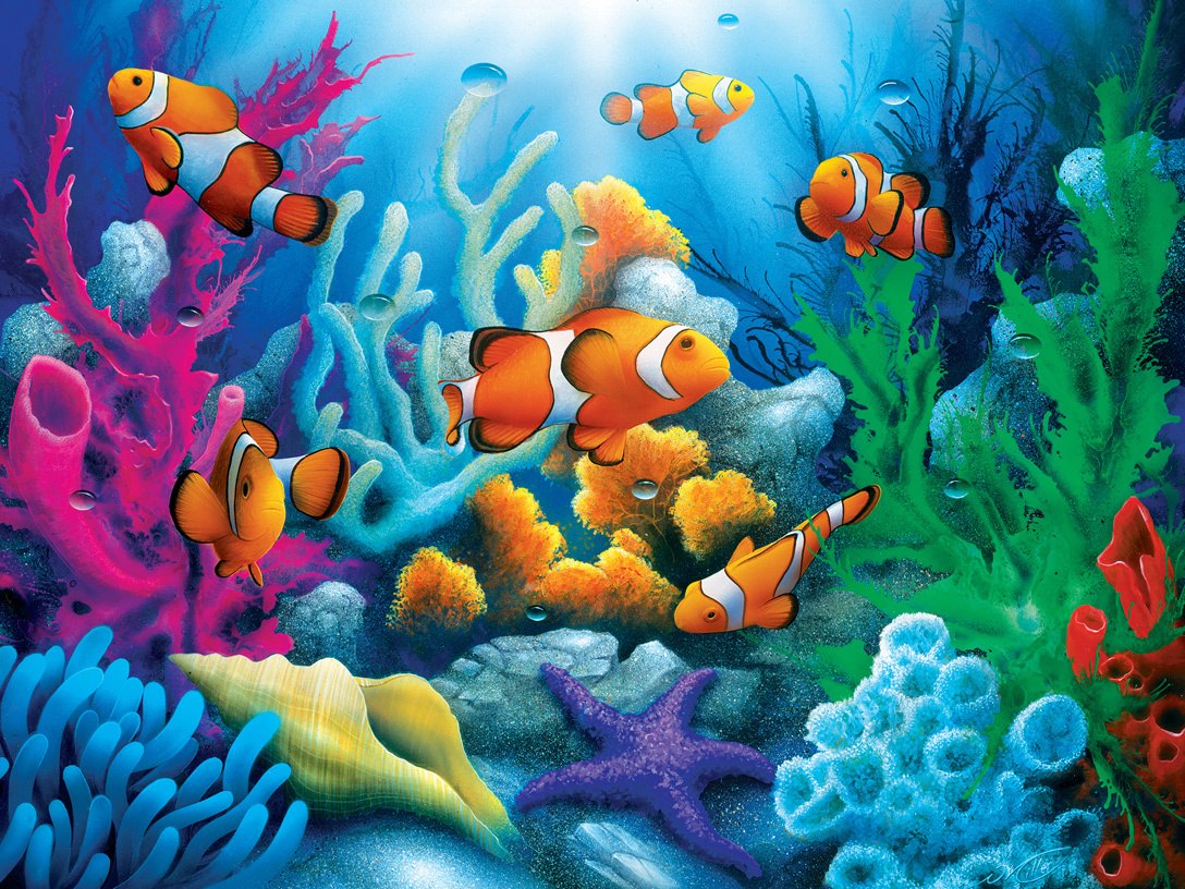 Tropics: Here Comes the Clowns - 300pc EZ Grip Jigsaw Puzzle by Masterpieces