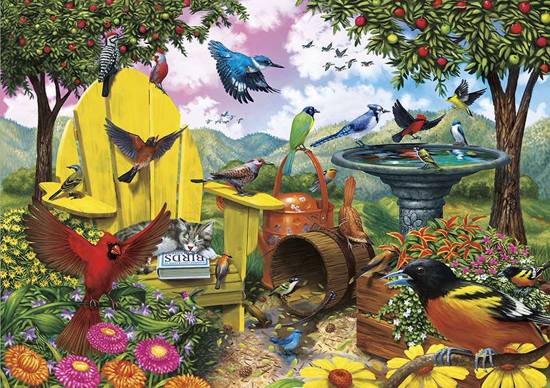 Hidden Birds - 500pc Jigsaw Puzzle By Buffalo Games  			  					NEW