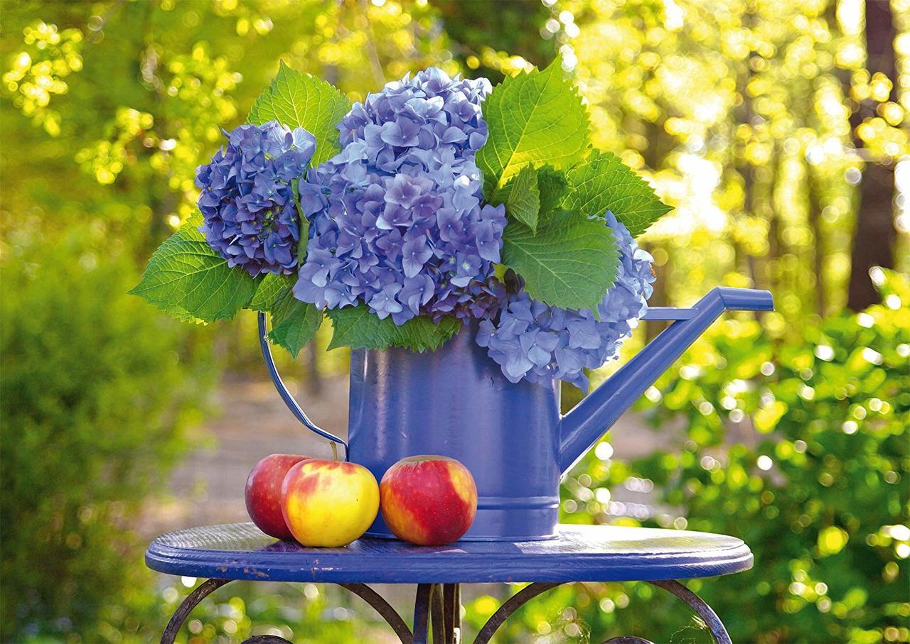 Watering Can with Hydrangea - 500pc Jigsaw Puzzle by Schmidt  			  					NEW