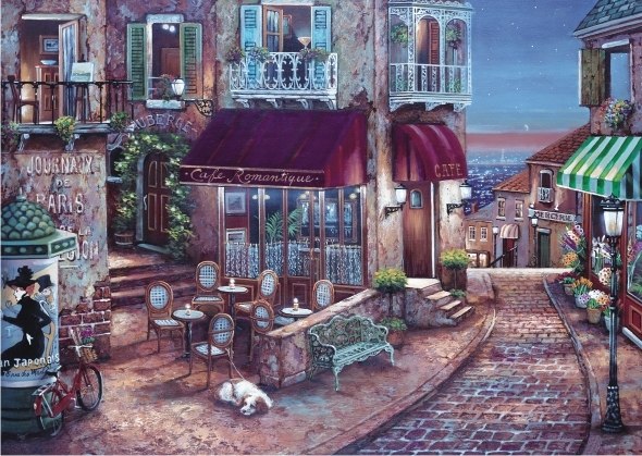 Café Romantique - 1500pc Jigsaw Puzzle by Anatolian