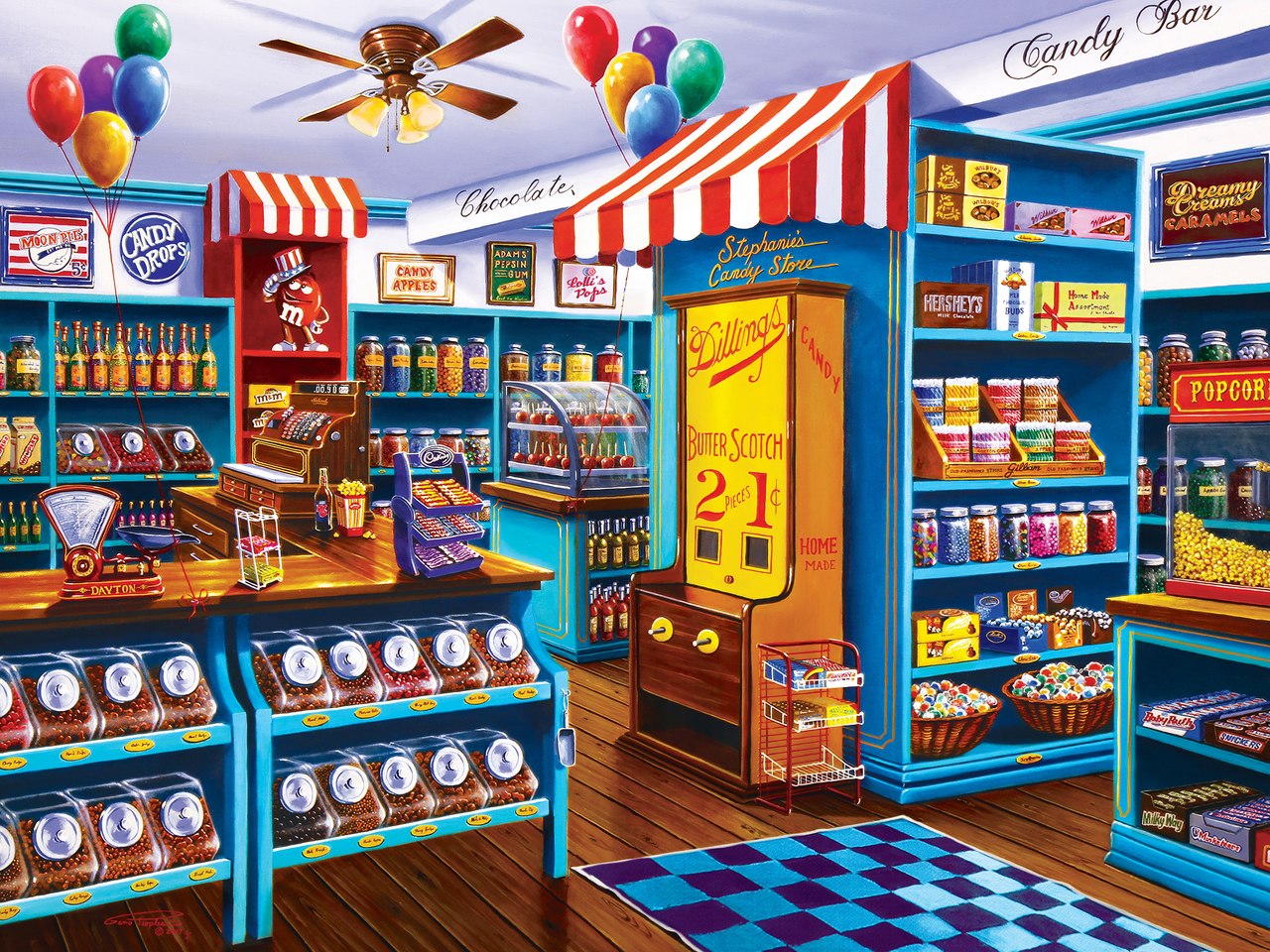 Stephanie's Candy Store - 750pc Jigsaw Puzzle by Masterpieces  			  					NEW