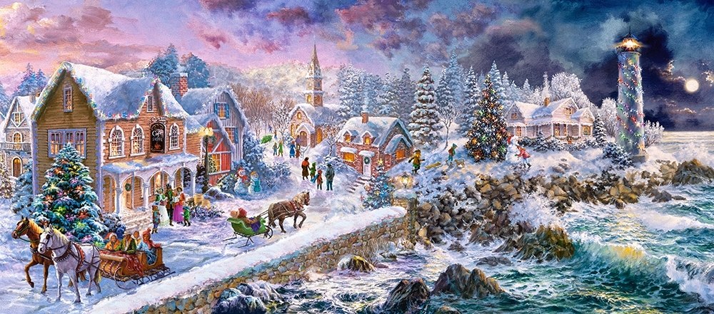 Holiday at Seaside - 600pc Jigsaw Puzzle By Castorland  			  					NEW