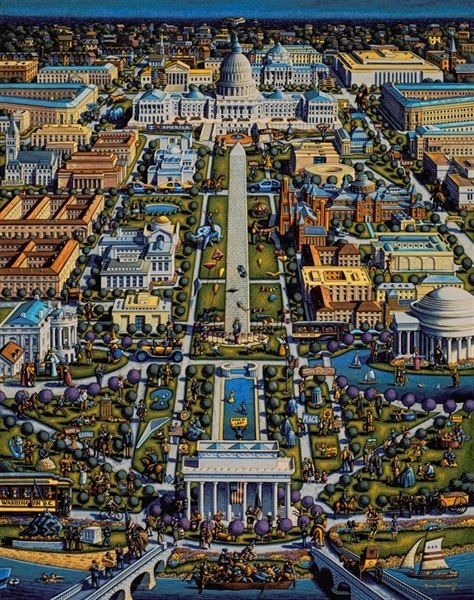 Washington DC - 500pc Jigsaw Puzzle by Dowdle