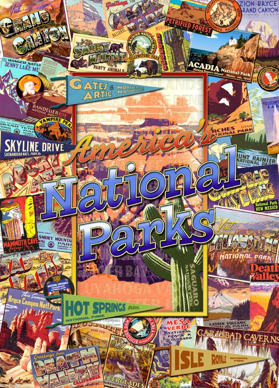 National Parks - 1000pc Suitcase Jigsaw Puzzle by Masterpieces
