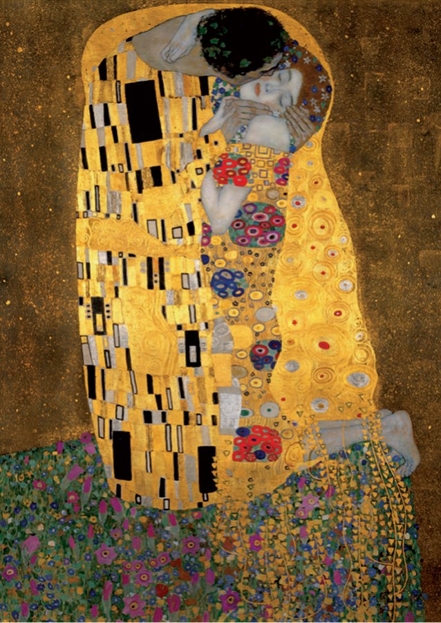 The Kiss: Klimt - 1000pc Jigsaw Puzzle by D-Toys
