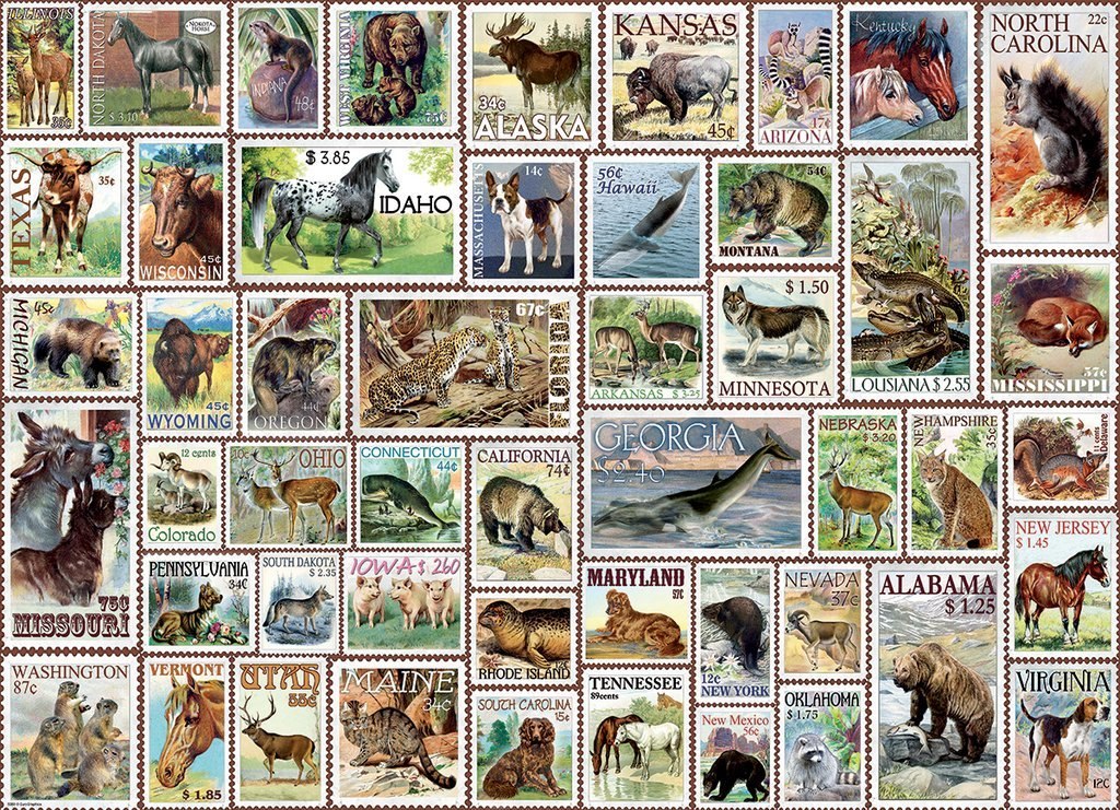 Animals of North America - 500pc Jigsaw Puzzle by Eurographics  			  					NEW