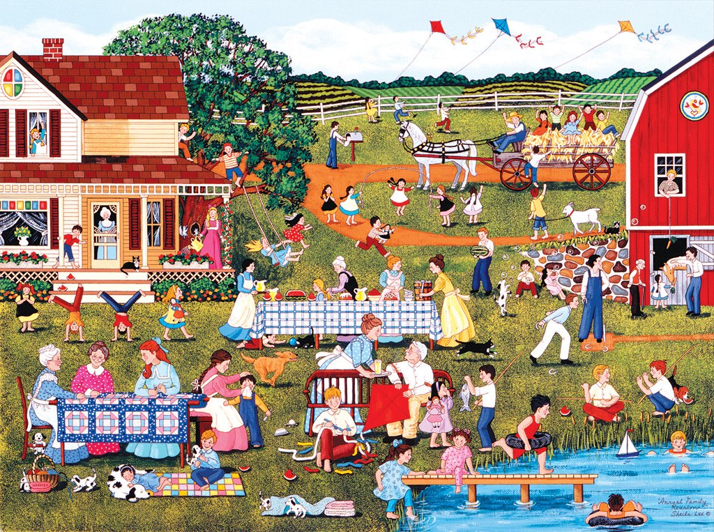 Annual Family Reunion - 1000pc Jigsaw Puzzle by Sunsout