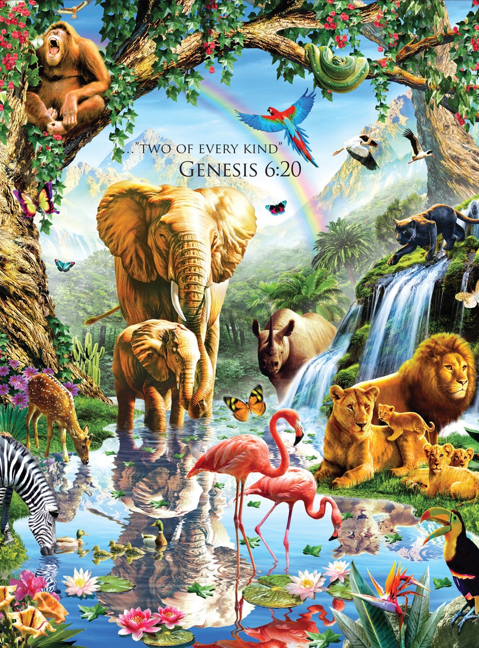 Jungle Lake - Inspirations - 1000pc Jigsaw Puzzle by Lafayette Puzzle Factory