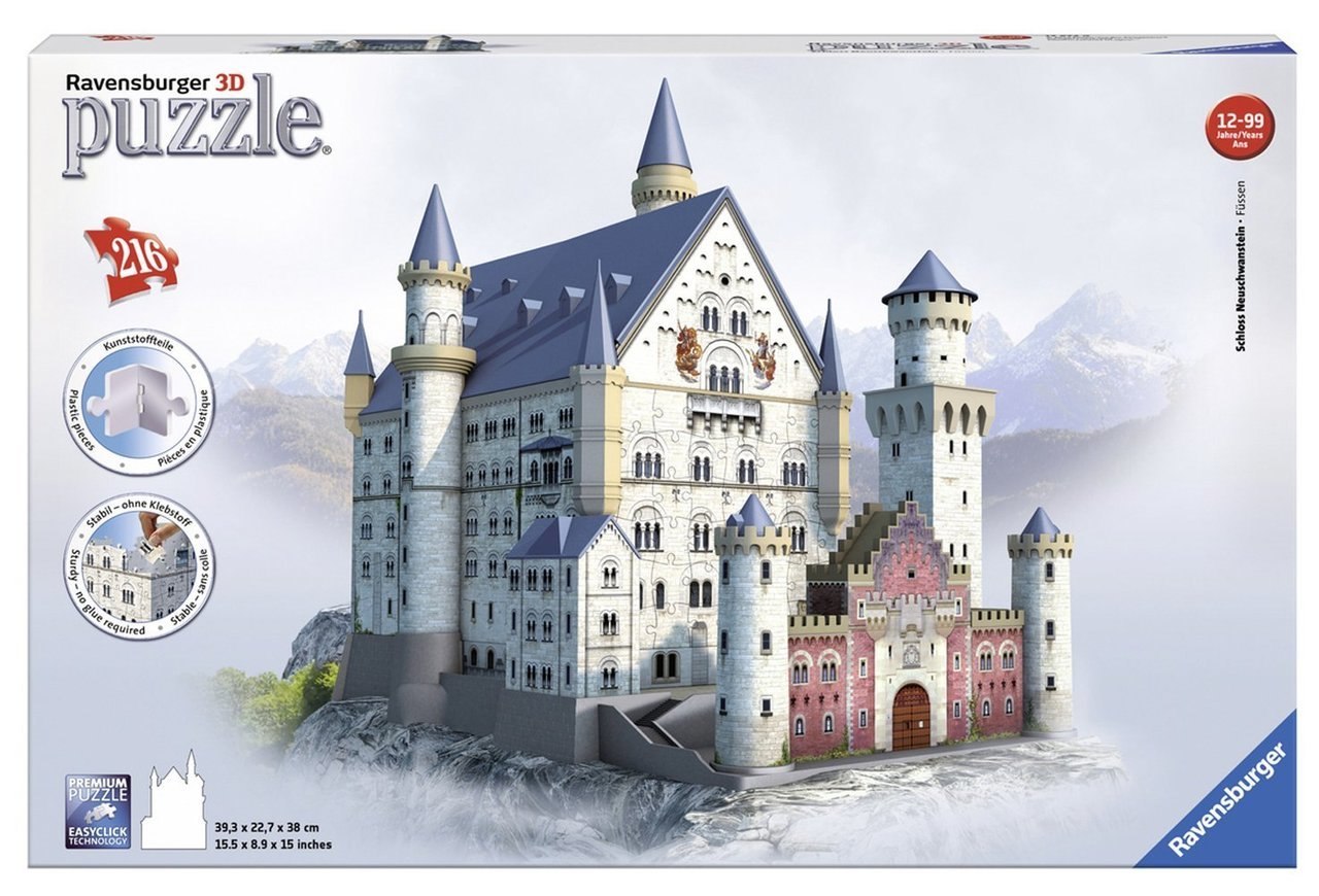 Neuschwanstein Castle - 216pc 3D Puzzle by Ravensburger - image 1
