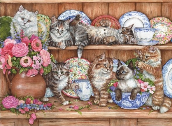 Kittens - 1000pc Jigsaw Puzzle by Anatolian