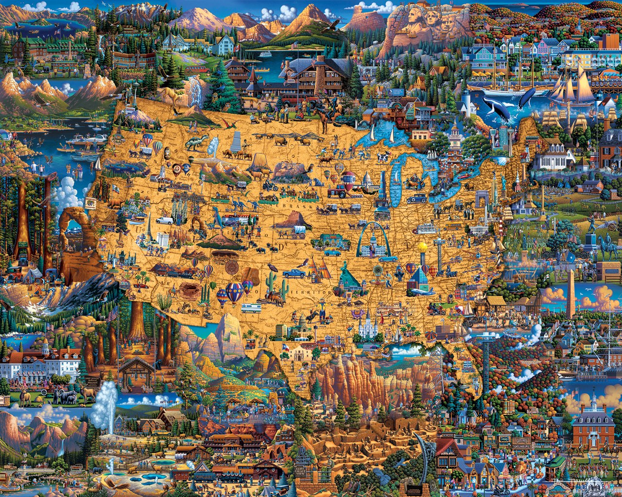 National Parks - 500pc Jigsaw Puzzle by Dowdle  			  					NEW