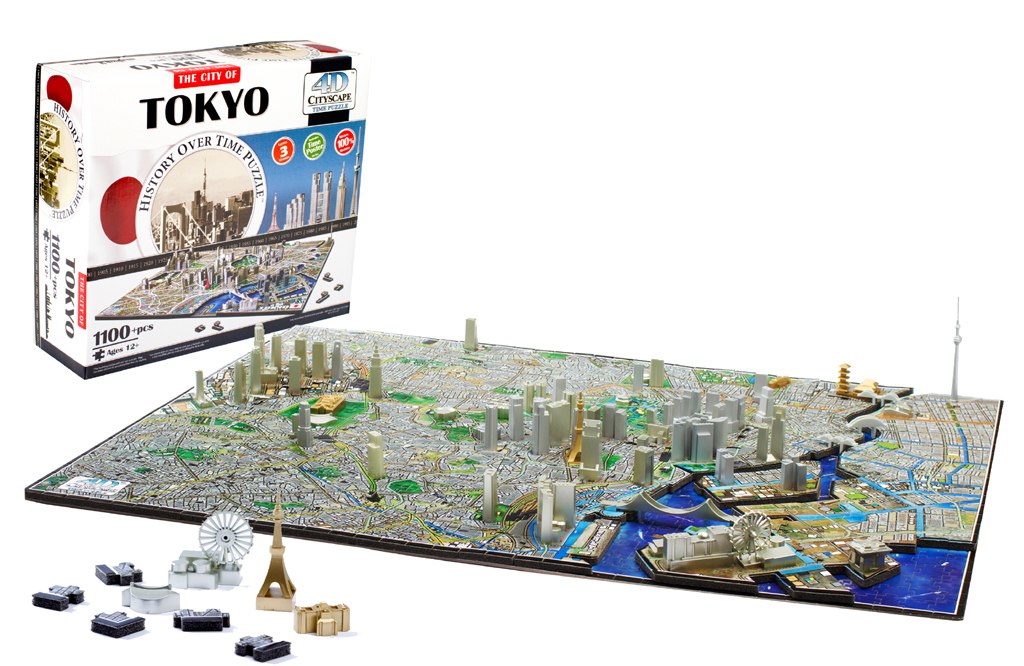 Tokyo - 1400pc 4D Cityscape Educational Jigsaw Puzzle