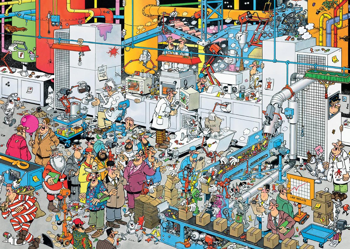 Crowd Pleasers: Candy Factory - 1000pc Jigsaw Puzzle by Ceaco