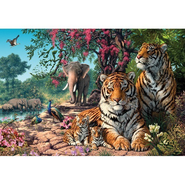 Gallery: Tiger Sanctuary - 300pc Jigsaw Puzzle by Holdson  			  					NEW